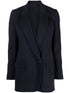single-breasted cotton-blend blazer